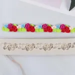 Rose Flower Border silicone mould