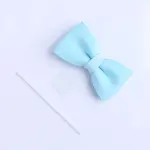 3 pcs 3D Cute Blue Bow cake topper set