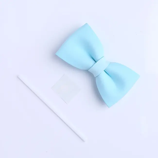 3 pcs 3D Cute Blue Bow cake topper set