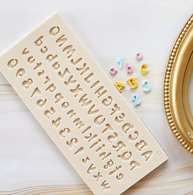 Alphabet Upper case Silicone Mould Style 7