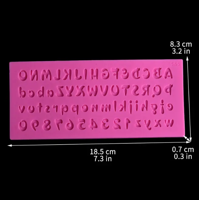 Alphabet Upper case Silicone Mould Style 7