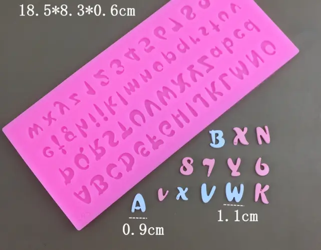 Alphabet Upper case Silicone Mould Style 7