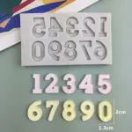 3 pcs set Alphabet Upper case Lower case Number Silicone Mould set