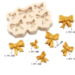 Detailed Bow Knot silicone mould Style 3