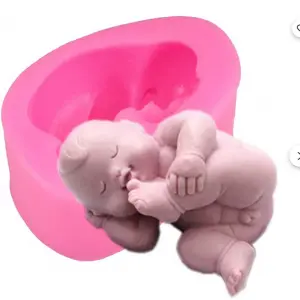 Sleeping Baby Boy silicone Mould