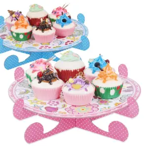 1 pcs Cake Cupcake printed flower Cardboard Stand
