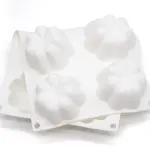 8 Cavity 3DFlower Pumpkin shape Silicone Mould for Cheesecake/Jelly/Brownnie/Soap/Candle