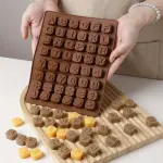 Alphabet Number Box shaped theme Silicone Mould Style 2