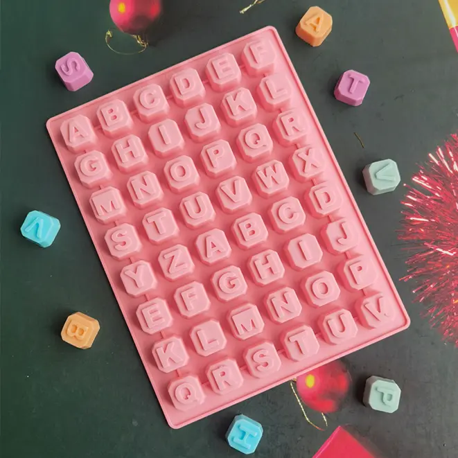 48 Letter English Alphabet Letter Silicone Mould Style 3