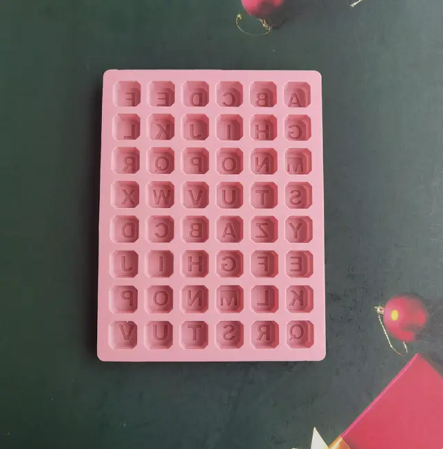 48 Letter English Alphabet Letter Silicone Mould Style 3