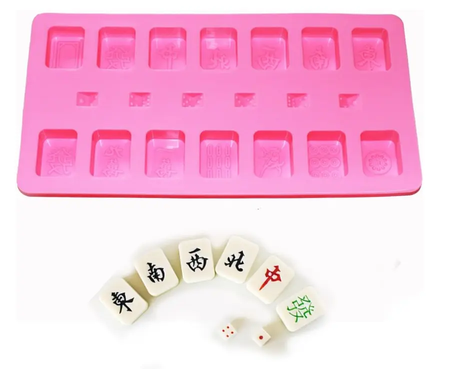 Chinese Game Mahjong Dice Silicone Mould