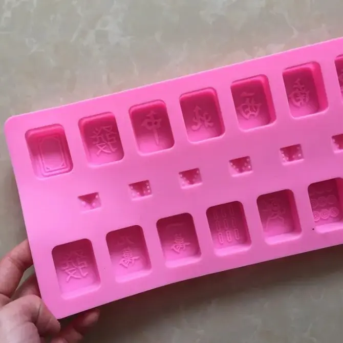 Chinese Game Mahjong Dice Silicone Mould