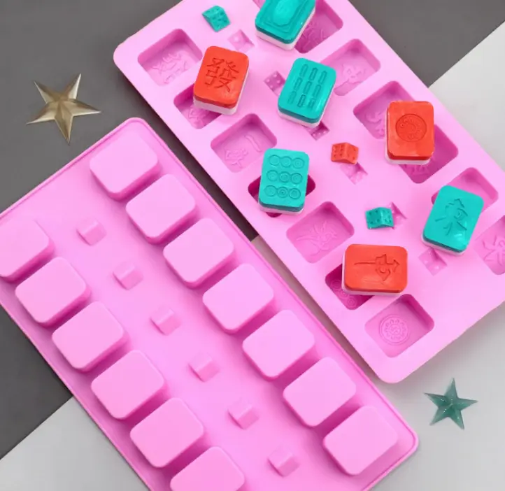 Chinese Game Mahjong Dice Silicone Mould