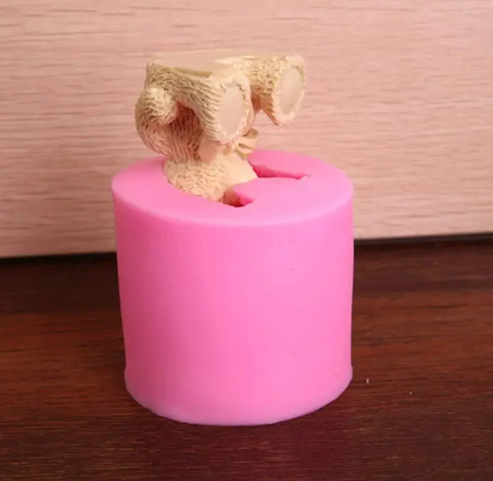 3D Cute Teddy bear silicone mould Style 2