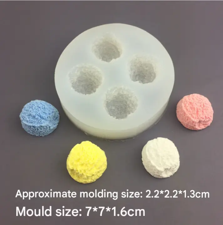 4 Cavity Ice Cream ball silicone mould