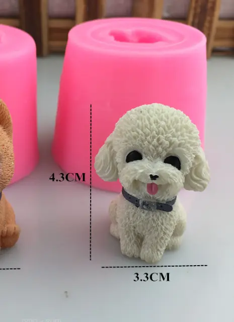 3D Cute Dog silicone mould