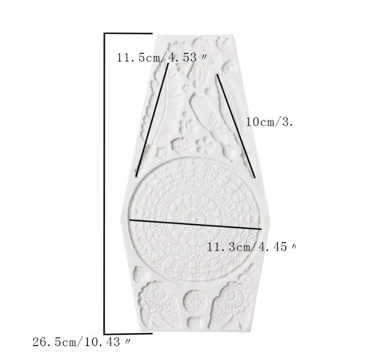 Dream catcher feather texture silicone Mould