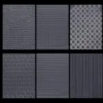 6pcs Fabric Texture Sheet set