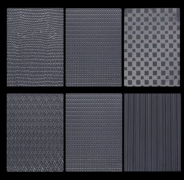 6pcs Fabric Texture Sheet set