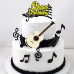 9 Pcs Happy Birthday Music theme Cake Toppers set