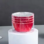 100 pcs Red Metallic Cake Cups / Muffin Cups