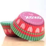 100 pcs Cute heart theme Cake Cups / Muffin Cups
