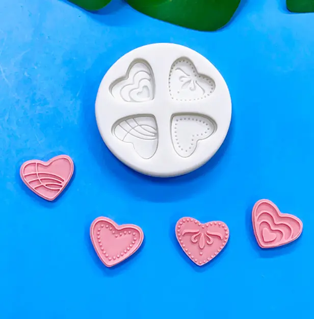 Heart gems silicone mould