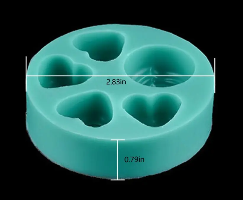Deep Love Heart Silicone Mould