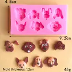 Different Dog Face silicone mould