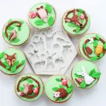 Rabbit Bird owl theme silicone mould
