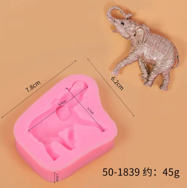 Large Elephant silicone mould Style 2