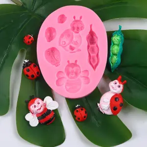 Ladybug Honey bee silicone mould