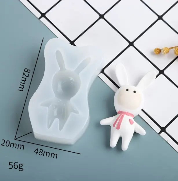 3D Cute Bunny Rabbit Silicone Mould