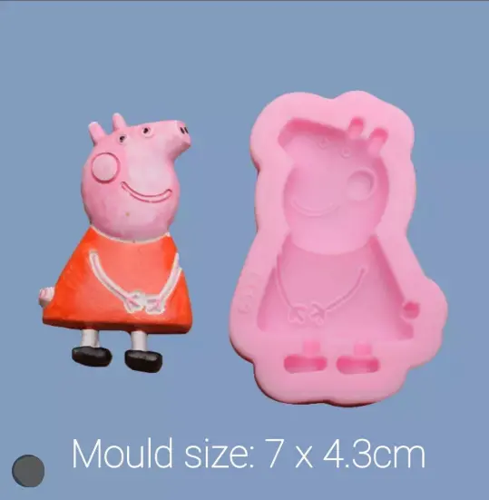 1 Cavity Peppa Pig cartoon silicone mould style 2