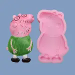 1 Cavity Peppa Pig dad cartoon silicone mould style 3