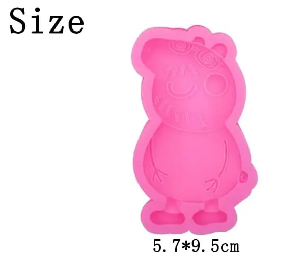 1 Cavity Peppa Pig dad cartoon silicone mould style 3