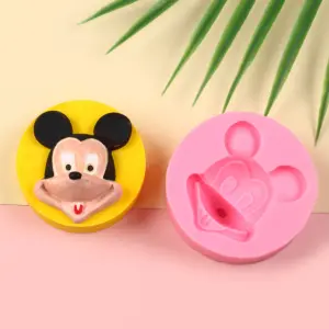 3D Mickey Mouse face cartoon silicone mould
