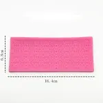 Detailed heart mesh Lace silicone mould