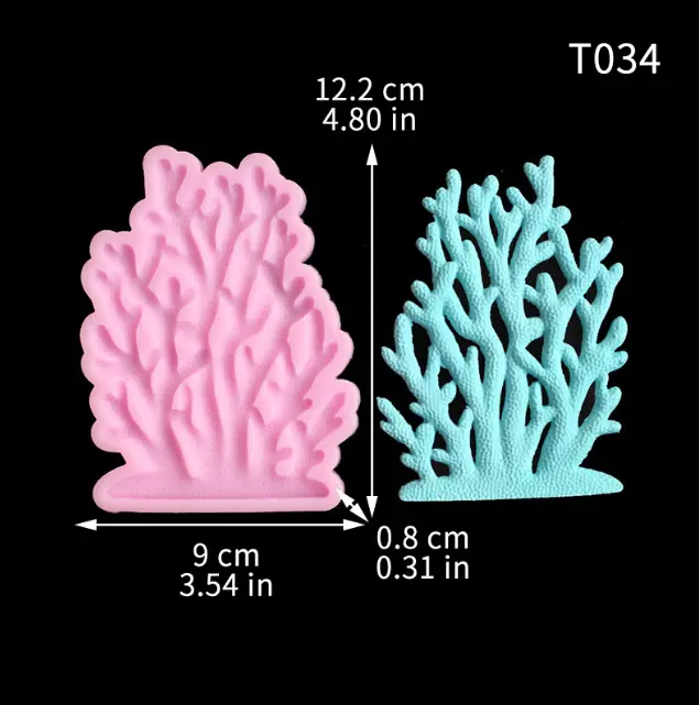 Large Ocean Sea Coral Seaweed Coral Silicone Mould