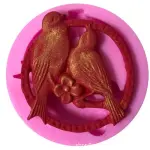 Couple bird Silicone mould