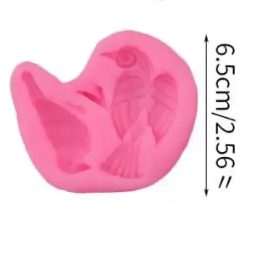 2 Cavity Sparrow bird Silicone mould