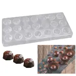 21 Cavity Semicircle Prism Shape Polycarbonate Chocolate Mould