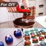 21 Cavity Semicircle Prism Shape Polycarbonate Chocolate Mould