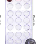 21 Cavity Spiral Semicircle Shape Polycarbonate Chocolate Mould