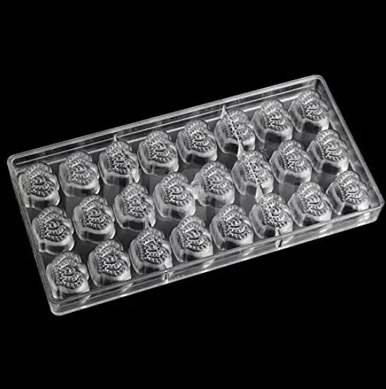 24 Cavity Crown Shape Polycarbonate Chocolate Mould