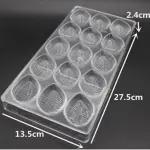 15 Cavity Leaf Shape Polycarbonate Chocolate Mould