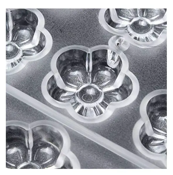 18 Cavity Flower Shape Polycarbonate Chocolate Mould