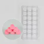 21 Cavity Ribbed Cylindrical Shape Polycarbonate Chocolate Mould