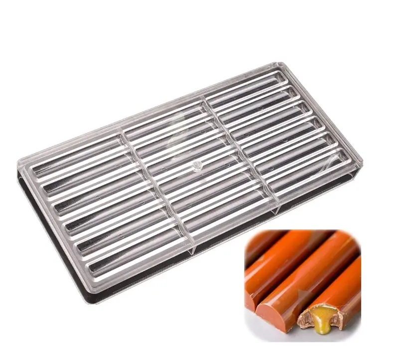 18 Cavities Long Sticks Shape Polycarbonate Chocolate Mould