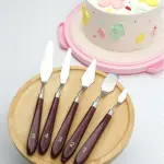 Palette Knife Set Cake Knife Cream Icing Frosting Spatula | Baking Kitchen Pastry Cake Decoration Tool (5 Pieces Set)